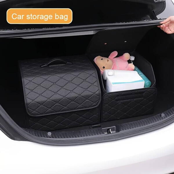 Organizator de portbagaj auto, Cutie depozitare Pliabila cu Maner 40x30x30cm