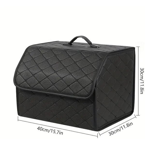 Organizator de portbagaj auto, Cutie depozitare Pliabila cu Maner 40x30x30cm
