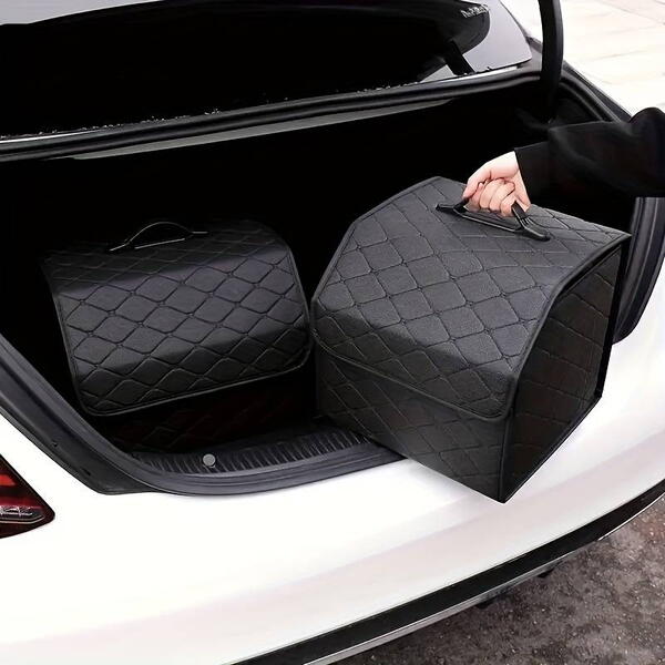 Organizator de portbagaj auto, Cutie depozitare Pliabila cu Maner 55x30x30cm