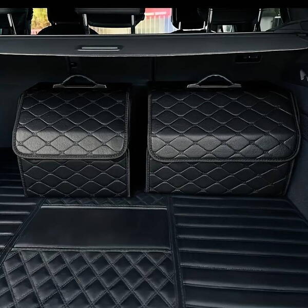 Organizator de portbagaj auto, Cutie depozitare Pliabila cu Maner 55x30x30cm