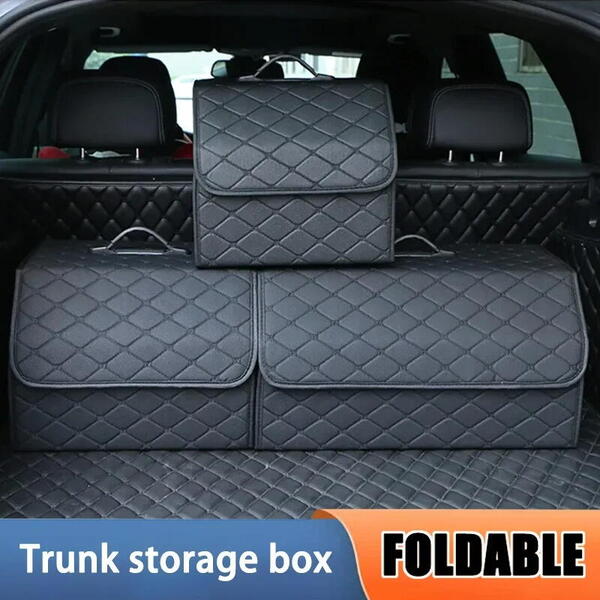 Organizator de portbagaj auto, Cutie depozitare Pliabila cu Maner 55x30x30cm