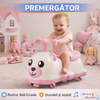 Premergator tip Masinuta pentru copii, cu Muzica si Iluminat, 4 Roti 360Grade, Roz