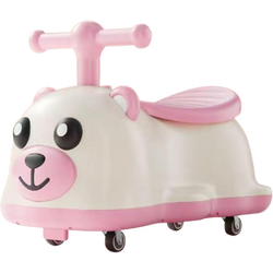 Premergator tip Masinuta pentru copii, cu Muzica si Iluminat, 4 Roti 360Grade, Roz