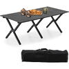 Masa pliabila pentru camping si gradina, PVC, Picioare Aluminiu, Husa Inclusa, 120x60 CM