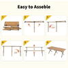 Masa pliabila pentru camping si gradina, PVC, Picioare Aluminiu, Husa Inclusa, 150x60 CM