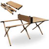 Masa pliabila pentru camping si gradina, PVC, Picioare Aluminiu, Husa Inclusa, 150x60 CM