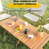 Masa pliabila pentru camping si gradina, PVC, Picioare Aluminiu, Husa Inclusa, 150x60 CM
