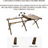 Masa pliabila pentru camping si gradina, PVC, Picioare Aluminiu, Husa Inclusa, 150x60 CM