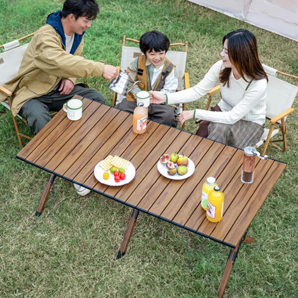 Masa pliabila pentru camping si gradina, PVC, Picioare Aluminiu, Husa Inclusa, 150x60 CM