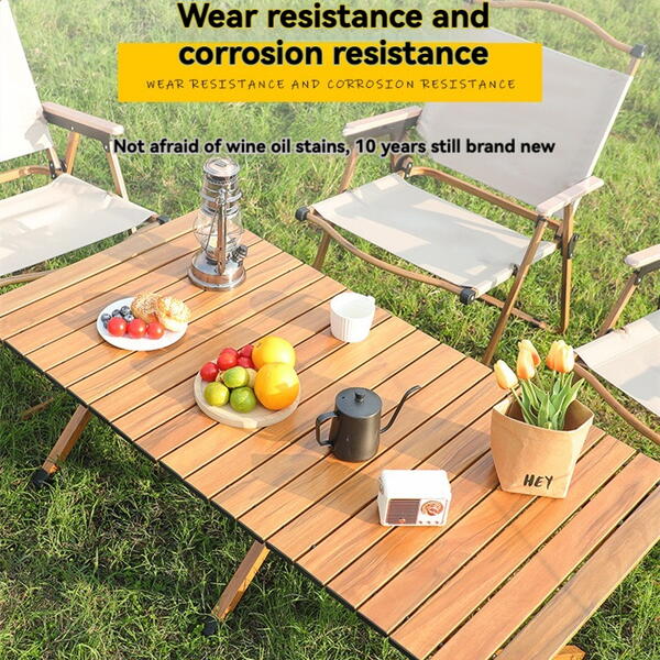 Masa pliabila pentru camping si gradina, PVC, Picioare Aluminiu, Husa Inclusa, 150x60 CM