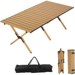 Masa pliabila pentru camping si gradina, PVC, Picioare Aluminiu, Husa Inclusa, 150x60 CM