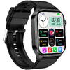 SmartWatch cu Senzor Glucometru, EKG, Temperatura Corporala, Compozitia Sangelui, Acid Uric, Colesterol, Metabolism, Grasimea din Corp, Apel Bluetooth, Numar SOS S853