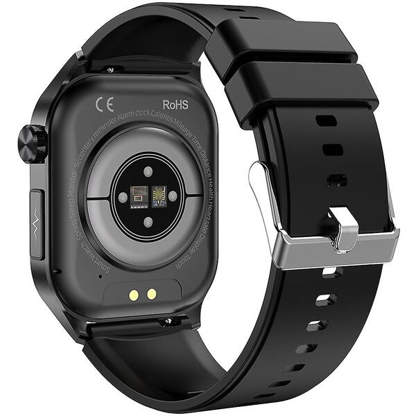 SmartWatch cu Senzor Glucometru, EKG, Temperatura Corporala, Compozitia Sangelui, Acid Uric, Colesterol, Metabolism, Grasimea din Corp, Apel Bluetooth, Numar SOS S853
