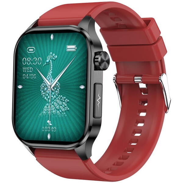 SmartWatch cu Senzor Glucometru, EKG, Temperatura Corporala, Compozitia Sangelui, Acid Uric, Colesterol, Metabolism, Grasimea din Corp, Apel Bluetooth, Numar SOS S854