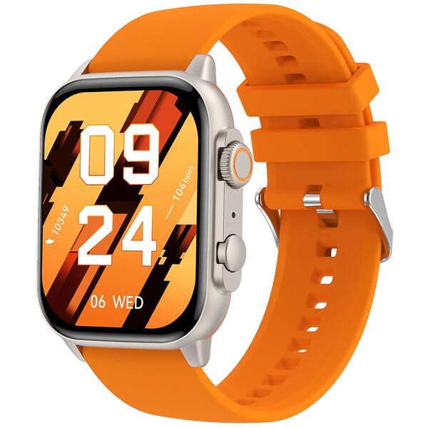 SmartWatch cu Apel Bluetooth, Tensiune arteriala, Ritm cardiac, Nivel Oxigen, Nivel stres, Ciclu menstrual, Afisare vreme, Calendar, Calculator S855