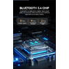 Casti Bluetooth 5.4, Baterie Statie 200mAh, StandBy 150H, Touch pe Casti, Respingere/Raspundere Apel VTS-200, Negru