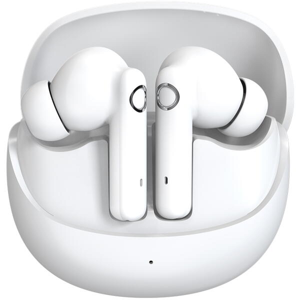 Casti Bluetooth 5.4, Baterie Statie 200mAh, StandBy 150H, Touch pe Casti, Respingere/Raspundere Apel VTS-200, Alb