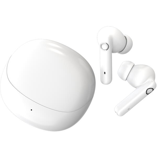 Casti Bluetooth 5.4, Baterie Statie 200mAh, StandBy 150H, Touch pe Casti, Respingere/Raspundere Apel VTS-200, Alb