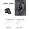 Casti Bluetooth 5.3, Baterie Statie 200mAh, StandBy 180H, Touch pe Casti, Respingere/Raspundere Apel VTS-210, Negru