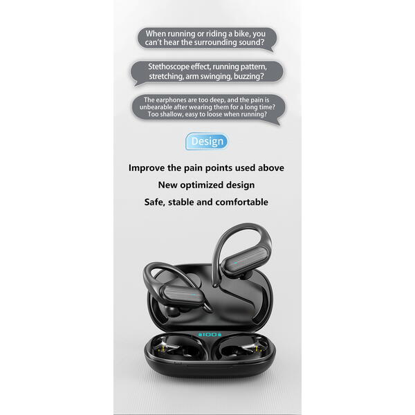 Casti Bluetooth 5.3, Baterie Statie 200mAh, StandBy 180H, Touch pe Casti, Respingere/Raspundere Apel VTS-220, Negru