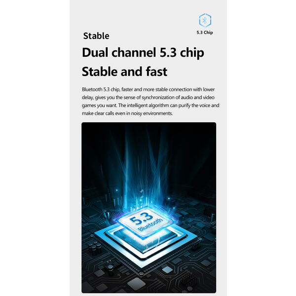 Casti Bluetooth 5.3, Baterie Statie 200mAh, StandBy 180H, Touch pe Casti, Respingere/Raspundere Apel VTS-220, Negru