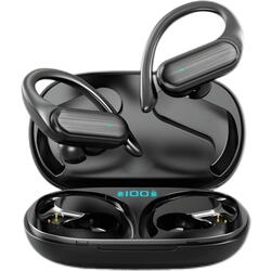Casti Bluetooth 5.3, Baterie Statie 200mAh, StandBy 180H, Touch pe Casti, Respingere/Raspundere Apel VTS-220, Negru