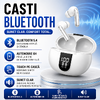 Casti Bluetooth 5.4, Baterie Statie 300mAh, StandBy 180H, Touch pe Casti, Respingere/Raspundere Apel VNC-320, Alb