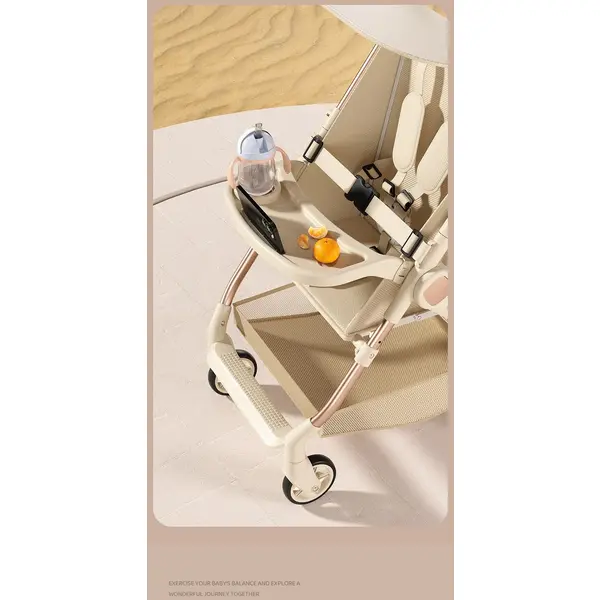 Carucior pentru copii, Pliabil, Cu Tavita Si Parasolar, Pozitie Somn, Plasa Depozitare, Usor, Compact, Confortabil, 1-5 Ani