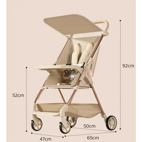 Carucior pentru copii, Pliabil, Cu Tavita Si Parasolar, Pozitie Somn, Plasa Depozitare, Usor, Compact, Confortabil, 1-5 Ani