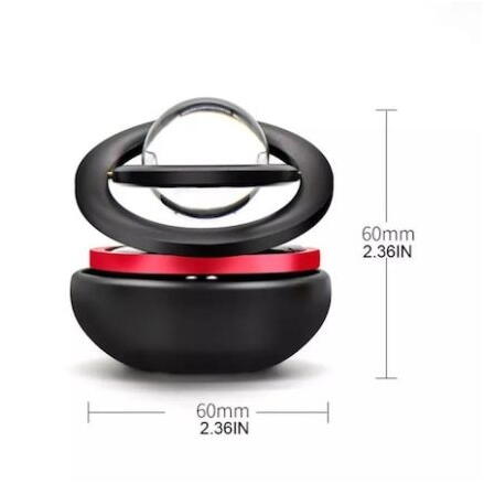 Difuzor de parfum auto, sau camera, 4 arome incluse, Glob Planeta Rotativ, Galaxie, Negru