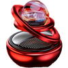 Difuzor de parfum auto, sau camera, 4 arome incluse, Glob Planeta Rotativ, Galaxie, Rosu