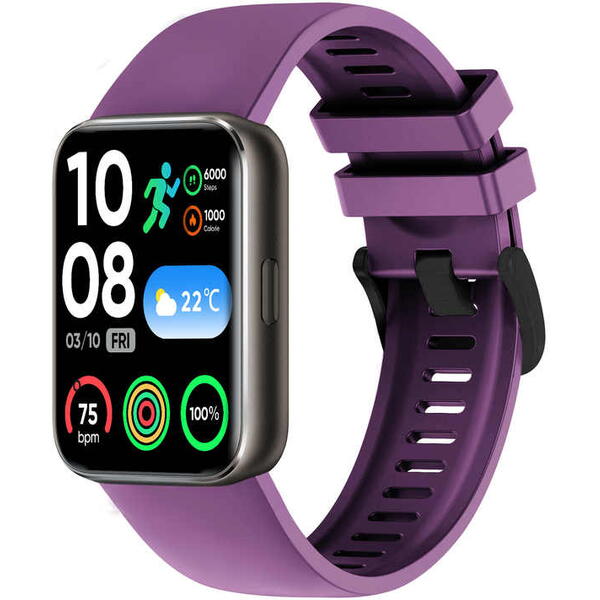 SmartWatch Cu Apel Bluetooth, Ritm Cardiac, Nivel Oxigen, Tensiune Arteriala, Moduri Sport, Calorii, Monitorizare Somn, Meniu RO, Nivel Stres, Calculator S856