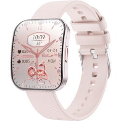 SmartWatch cu Senzor Glucometru, Tensiune Arteriala, Ritm Cardiac, Nivel Oxigen, Apel Bluetooth, HRV, Calendar, Meniu RO S857