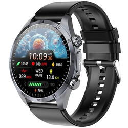 SmartWatch cu Senzor Glucometru, BIA, EKG, Ritm Cardiac, Nivel Oxigen, Tensiune Arteriala, Acid Uric, Nivel Stres S858
