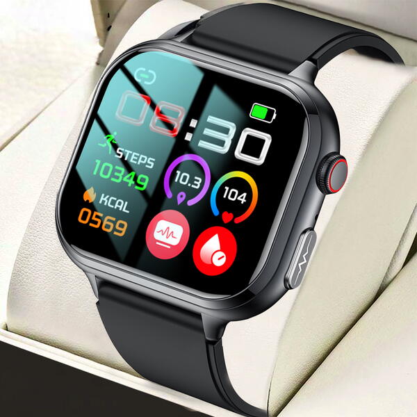 SmartWatch cu Senzor Glucometru, BIA, EKG, Ritm Cardiac, Nivel Oxigen, Tensiune Arteriala, Temperatura Corporala, Acid Uric, Calculator S859