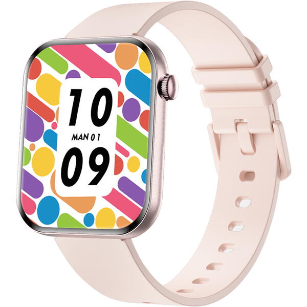 SmartWatch cu Senzor Glucometru, HRV, Ritm Cardiac, Nivel Oxigen, Tensiune Arteriala, Apel Bluetooth, Meniu RO S860