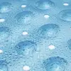 Covoras antiderapant pentru cada si baie, Prindere cu ventuze, Albastru transparent, 100 x 40 cm