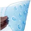 Covoras antiderapant pentru cada si baie, Prindere cu ventuze, Albastru transparent, 100 x 40 cm