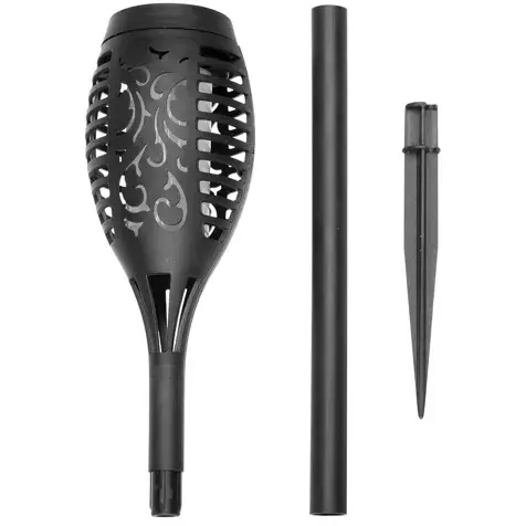 Set 4 Lampa Solara, Autonomie 8 ore, Inaltime 50CM, Rezistenta la intemperii, Design flacara, Clasa de protectie ip65