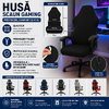 Husa pentru scaun de gaming si birou, Universala, Material elastic si moale, Montaj rapid, Protectie impotriva uzurii, Negru