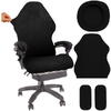 Husa pentru scaun de gaming si birou, Universala, Material elastic si moale, Montaj rapid, Protectie impotriva uzurii, Negru