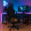 Husa pentru scaun de gaming si birou, Universala, Material elastic si moale, Montaj rapid, Protectie impotriva uzurii, Negru