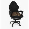 Husa pentru scaun de gaming si birou, Universala, Material elastic si moale, Montaj rapid, Protectie impotriva uzurii, Negru