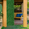 Set 12 buc Panou gard artificial 50cmx50cm , Decor terasa/balcon, Paravan de Balcon, Frunze iedera