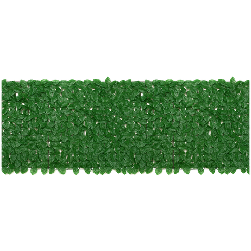 Set 12 buc Panou gard artificial 50cmx50cm , Decor terasa/balcon, Paravan de Balcon, Frunze iedera