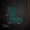 Set 6 Husa Pentru Scaun, 65x40x35 cm, Catifea, Verde , Elastic, Protectie Impotriva Murdariei, Spalare La Masina La 30 De Grade