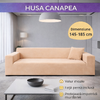 Husă elastică din catifea pentru canapea 145-185 cm, Impermeabila + față de pernă