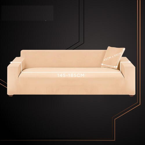 Husă elastică din catifea pentru canapea 145-185 cm, Impermeabila + față de pernă