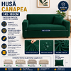 Husă elastică din catifea pentru canapea 145-185 cm, Impermeabila + față de pernă