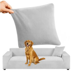 Husă elastică din catifea pentru canapea 190-230 cm, Impermeabila + față de pernă